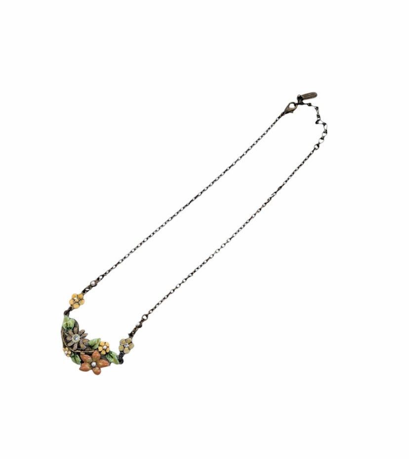 22 BEN AMUN ベンアムン ヴィンテージ フラワーネックレス オールド 花 