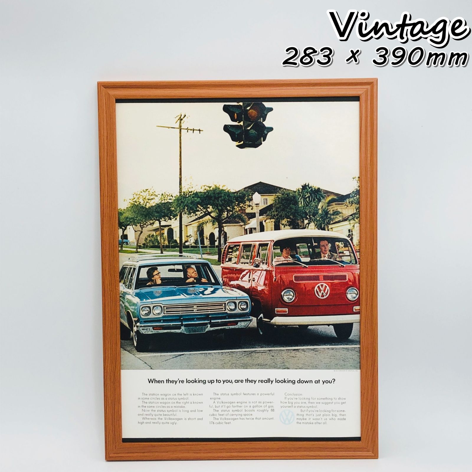 ビンテージ 広告 ポスター 『 フォルクスワーゲン (Volkswagen