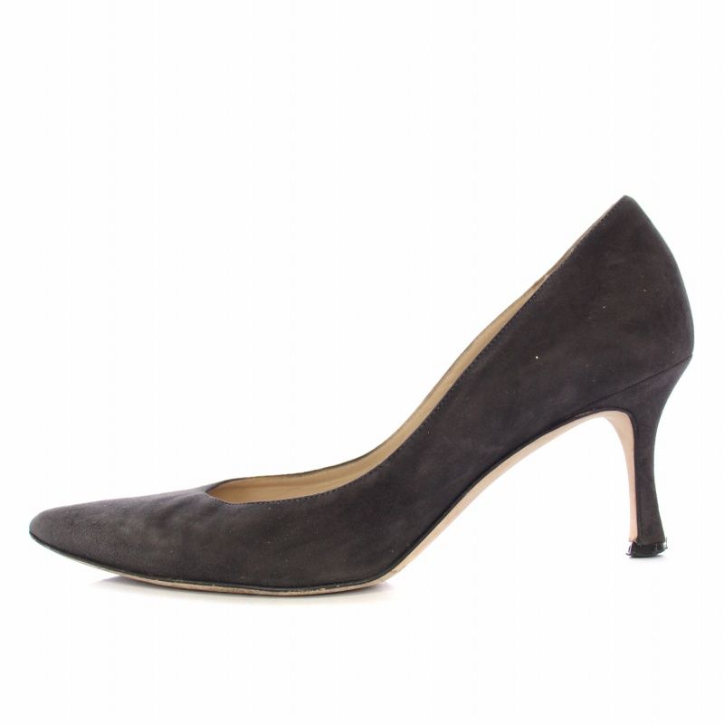 マノロブラニク MANOLO BLAHNIK パンプス スエード ポインテッド
