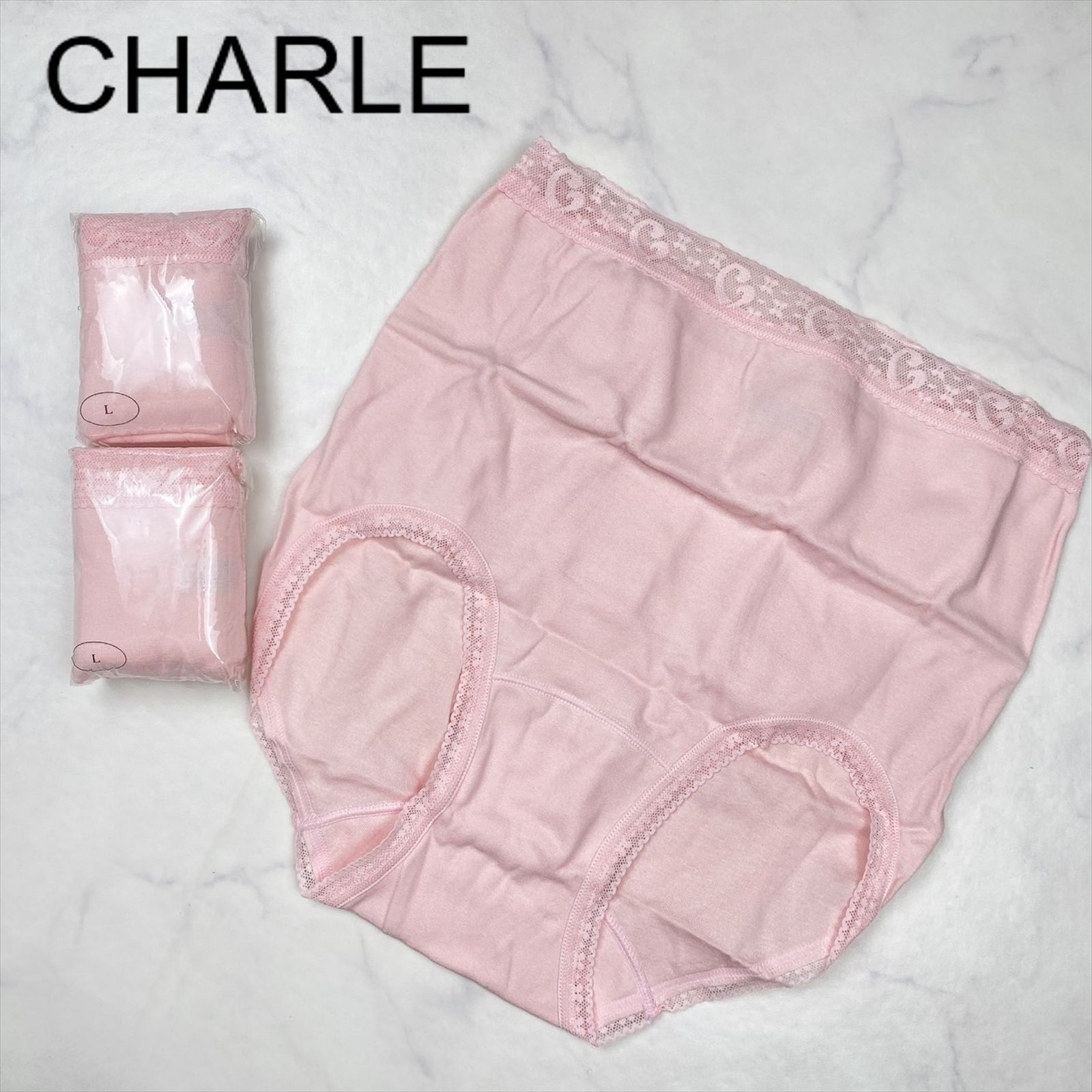 新品未使用】CHARLE シャルレ ショーツ L ペールピンク