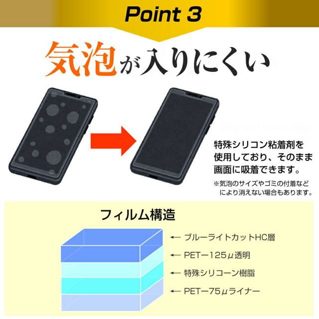 ASUS ProArt PA34VC [34.1インチ] 機種で使える 強化 ガラスフィルム と 同等の 高硬度9H ブルーライトカット 光沢タイプ 改訂版 液晶保護フィルム メール便送料無料