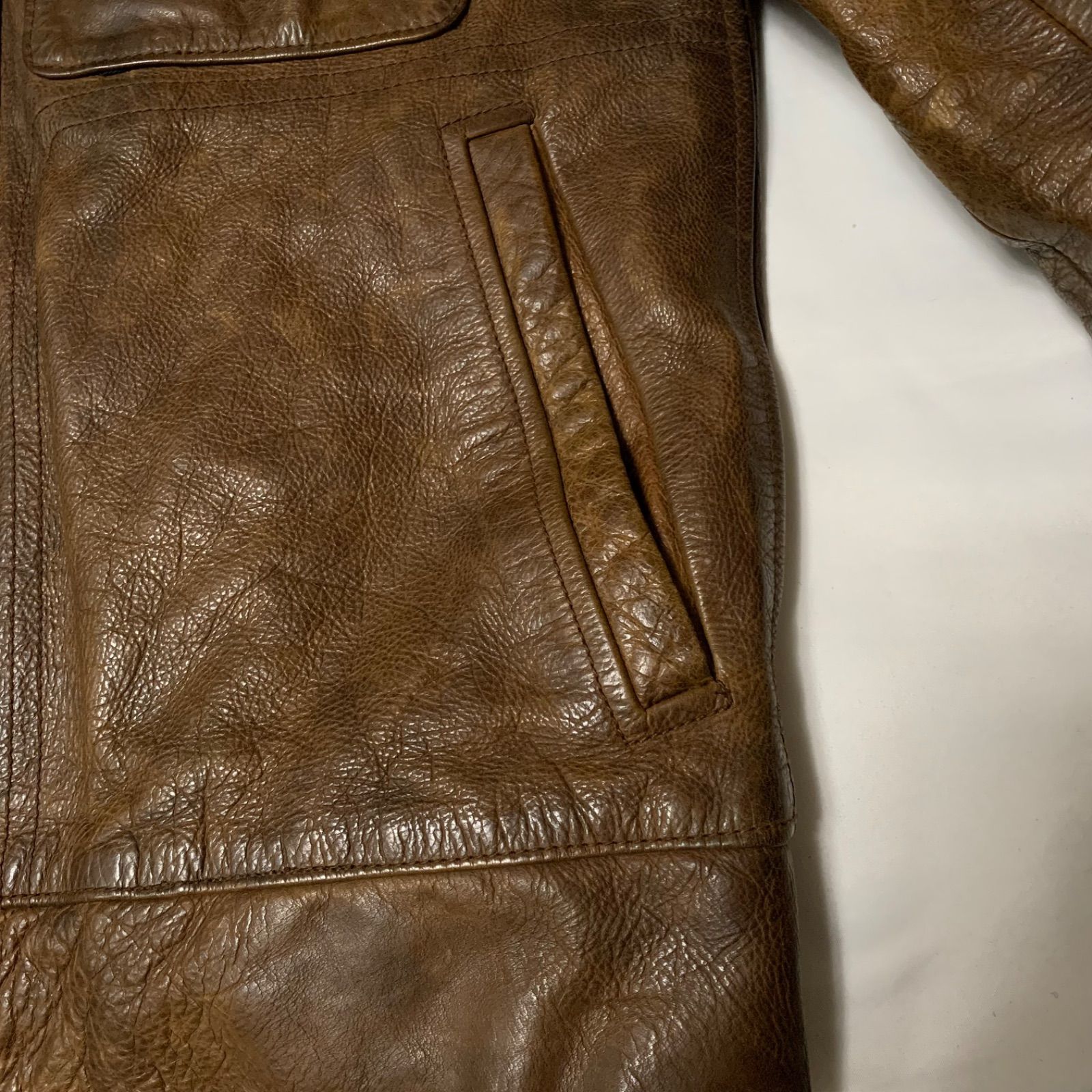 00s OLD GAP Genuine Leather Jacket オールドギャップ レザー