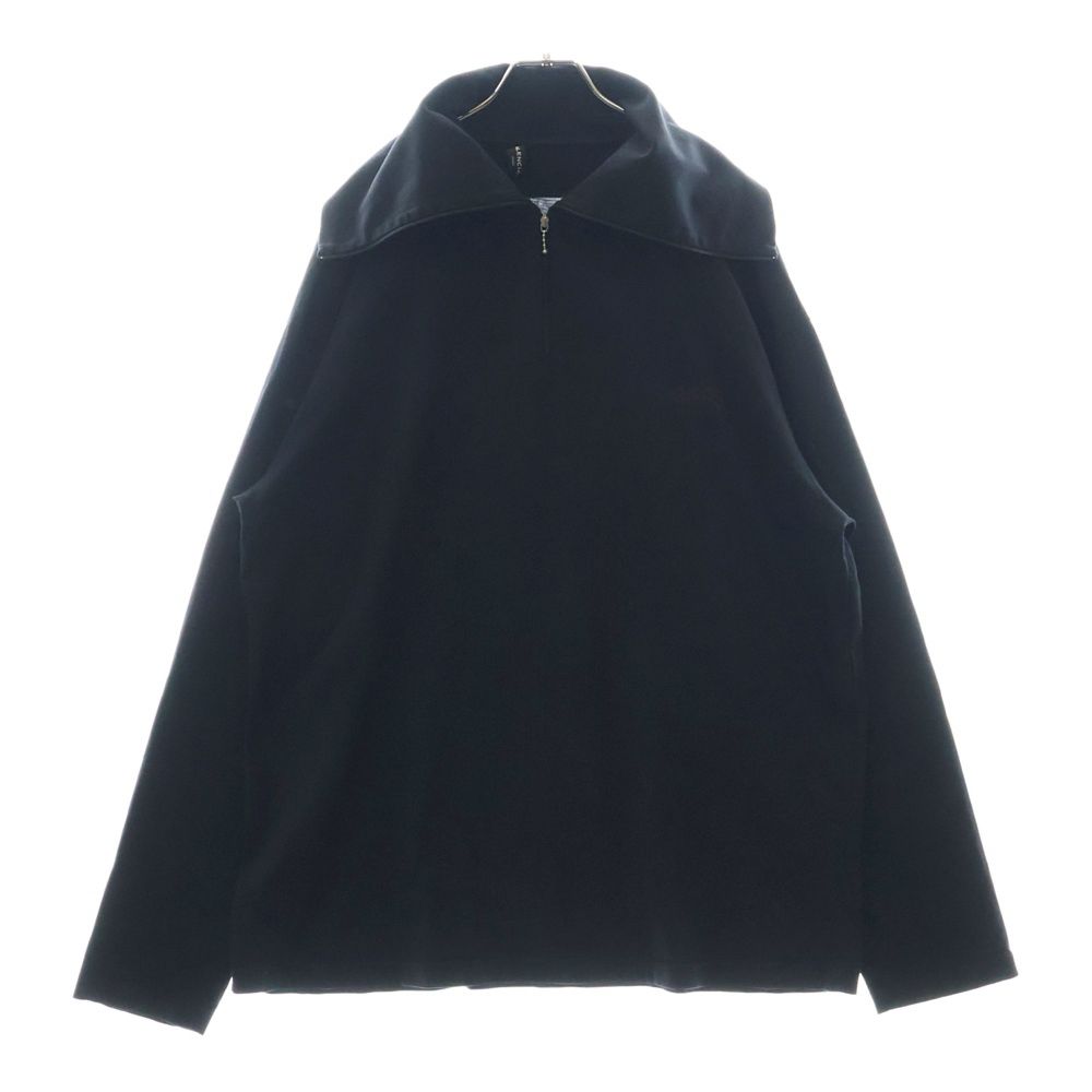 BALENCIAGA バレンシアガ 18SS SINNERS ハーフジップカットソー ハイネック長袖Tシャツ タートルネック ブラック 486144