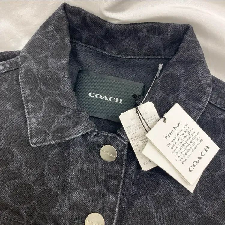 新品】COACH コーチ シグネチャー デニムジャケット - メルカリ