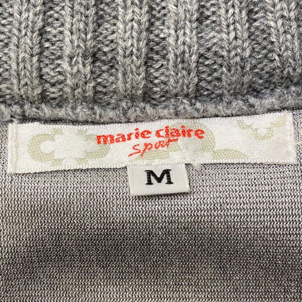 サイズ：M marie claire sport マリクレール スポール  ニット切替 中綿 半袖ワンピース  グレー系 [240101219096] ゴルフウェア レディース ストスト