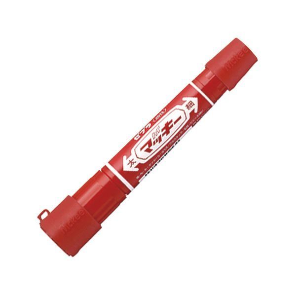 (まとめ) ゼブラ 油性マーカー ハイマッキー角芯太字+丸芯細字 キャップジャケ