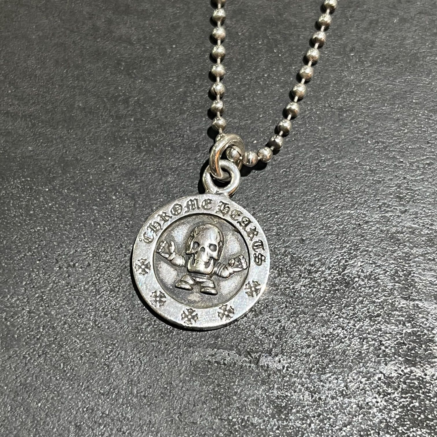 新品 CHROME HEARTS Foti medal Charm ボールチェーン フォティメダル