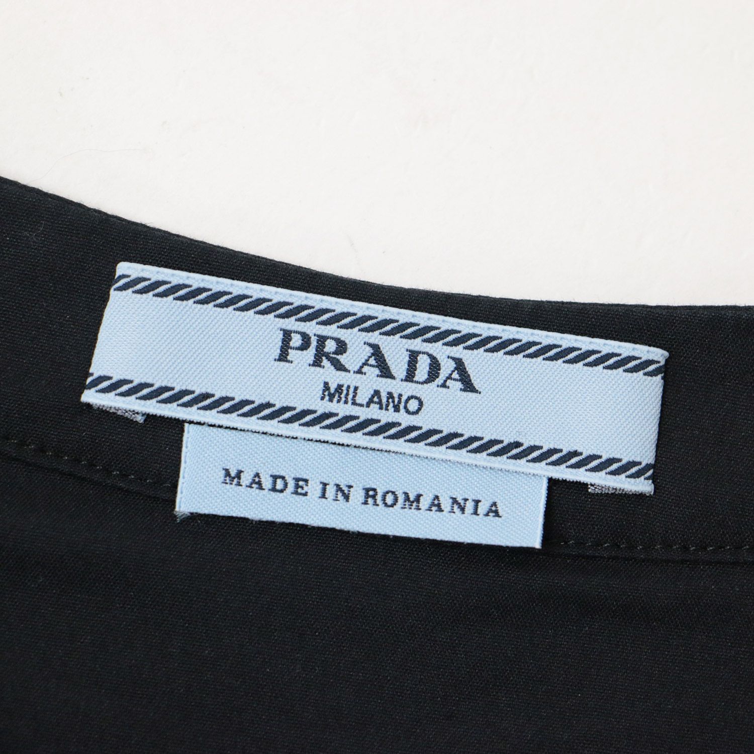 PRADA プラダ ブラウス トップス カットソー ブラック 黒 42 XL