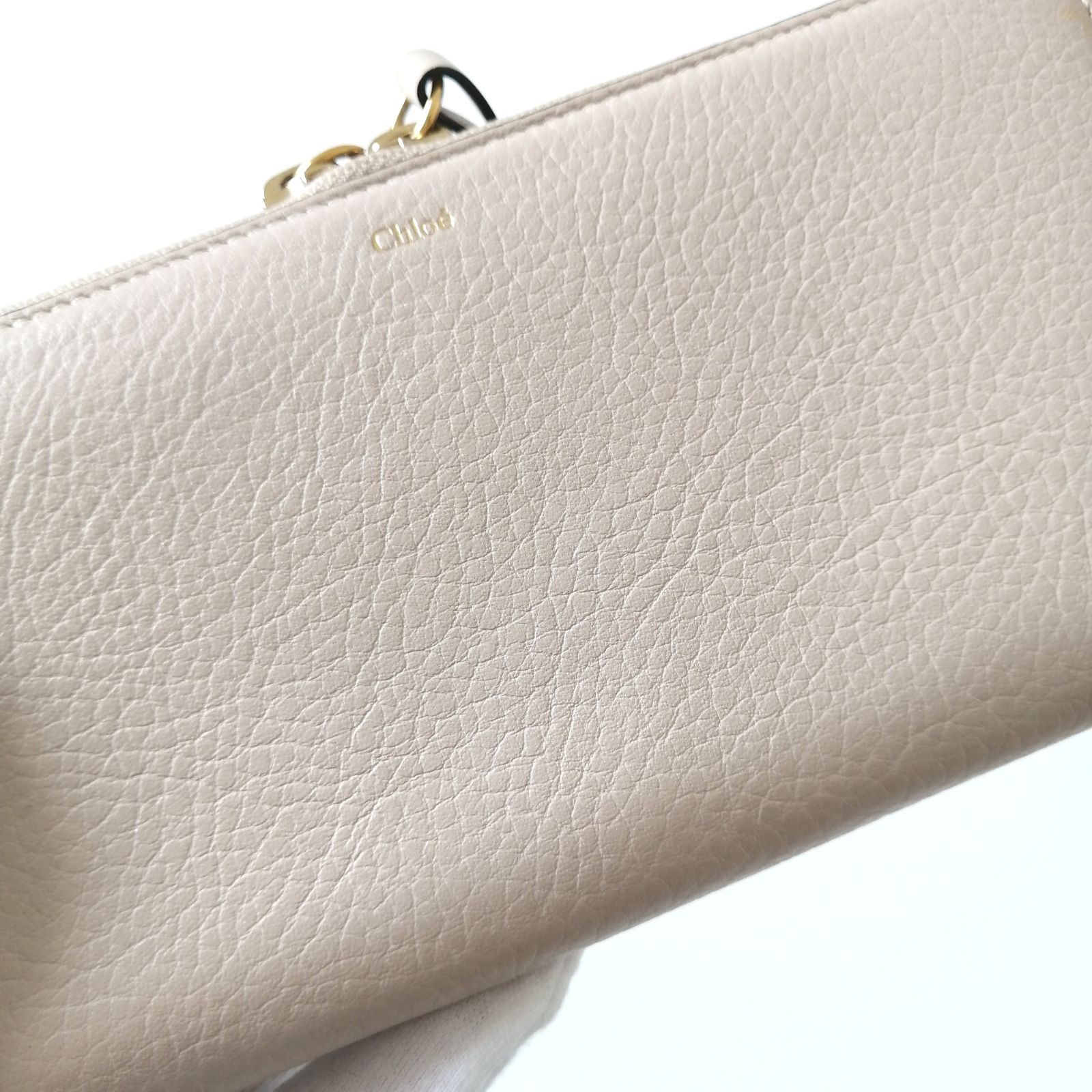 ラウンドファスナー ベージュ