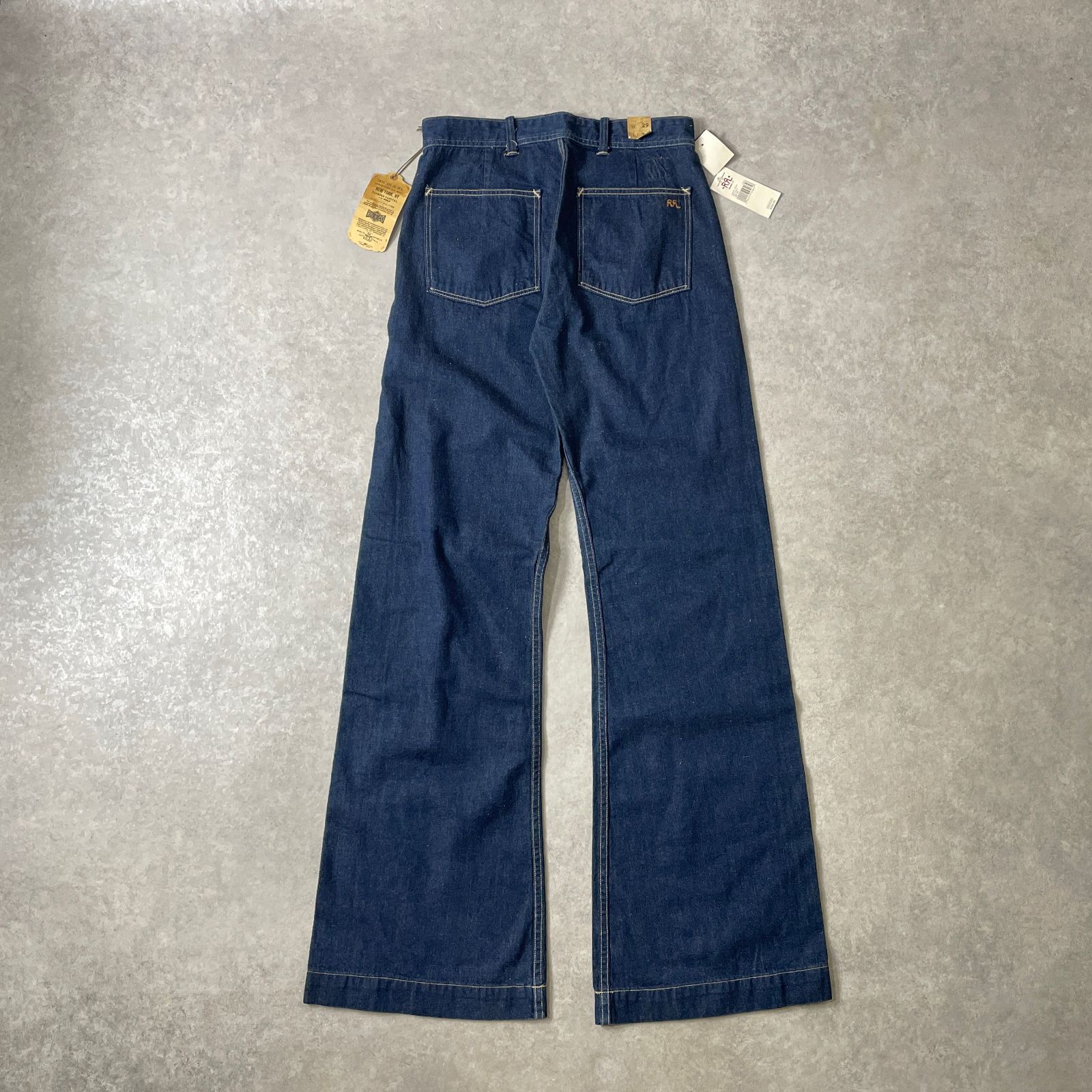 新品 RRL USA製 US.NAVY マリン ブーツカット フレア デニム 新品 RRL USA製 US.NAVY マリン ブーツカット フレア デニム
