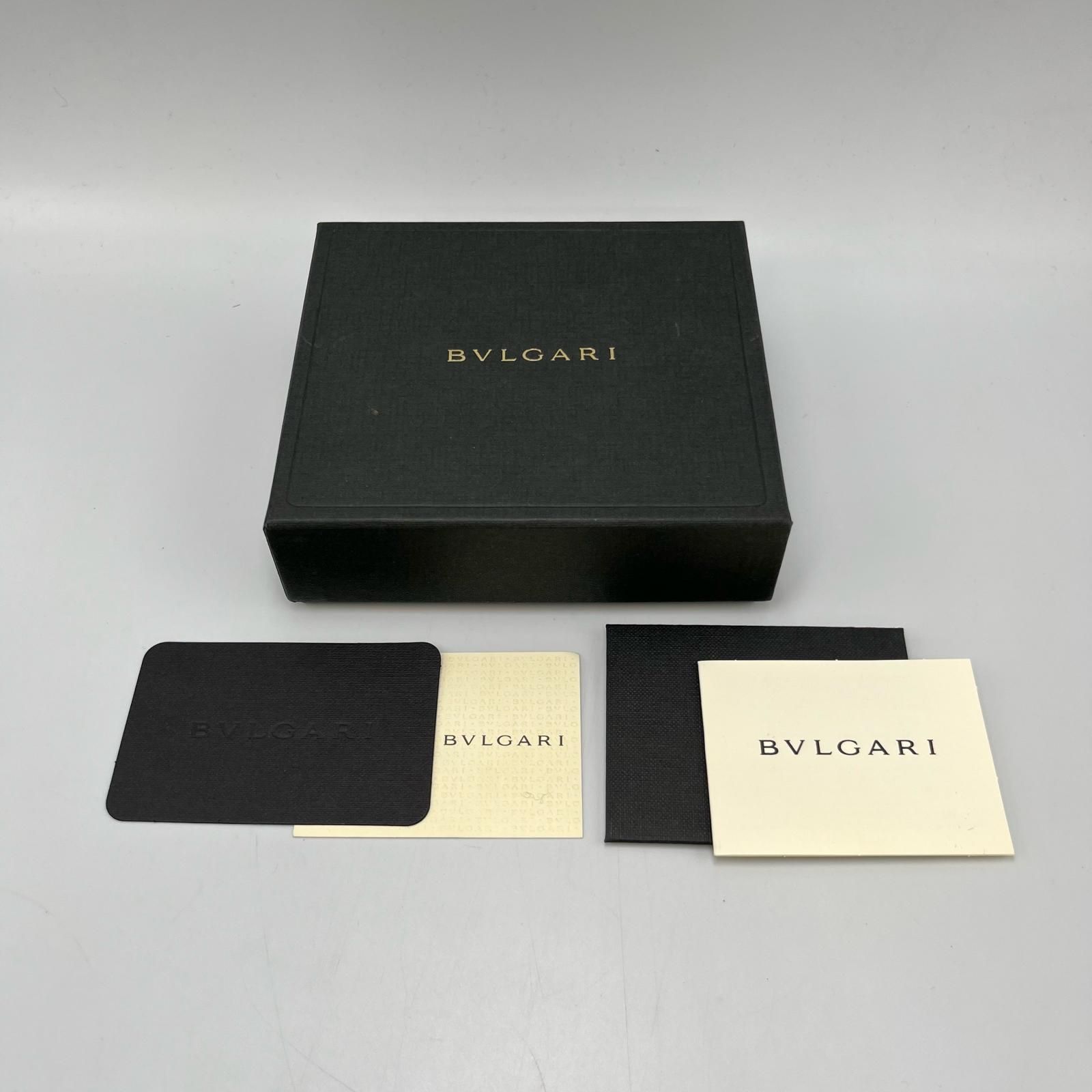 ブルガリ BVLGARI 二つ折り財布 ロゴマニア キャンバス/レザー