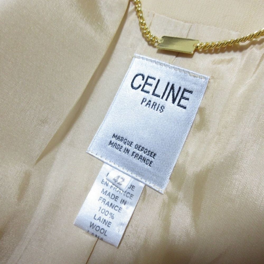 美品 セリーヌ ヴィンテージ フランス製 セットアップ スーツ マカダム  