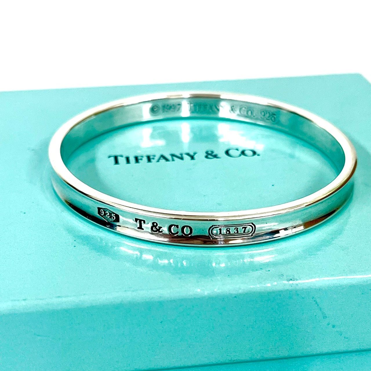 TIFFANY&CO. ティファニー SV925 ナローバングル 1837 - メルカリ