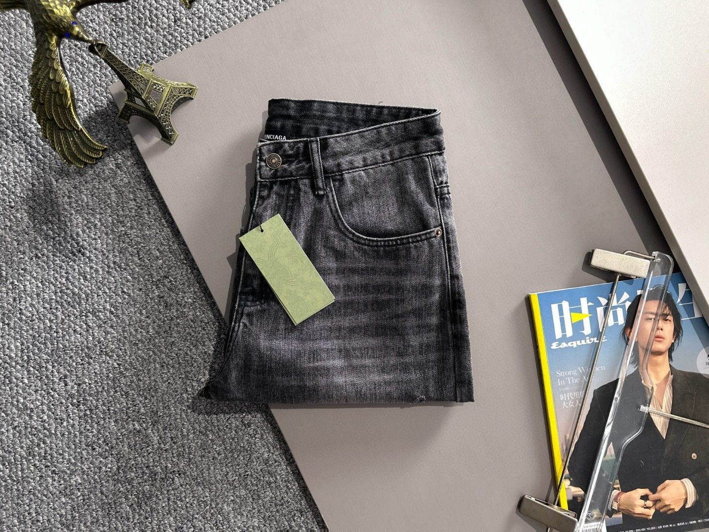 今日 Paris 2025SS デニムショートパンツ 日本産デニム使用