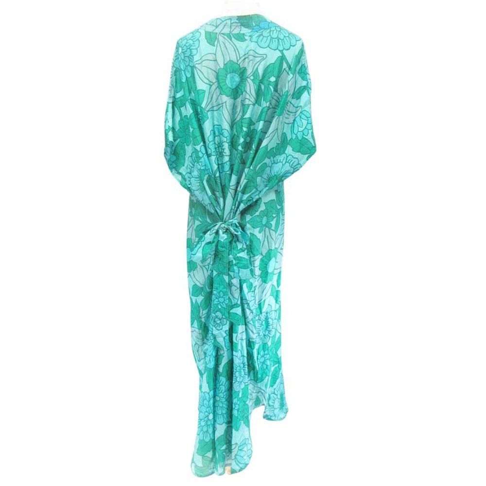 christian wijnants シルク ロングワンピース 34 グリーン 新品同様