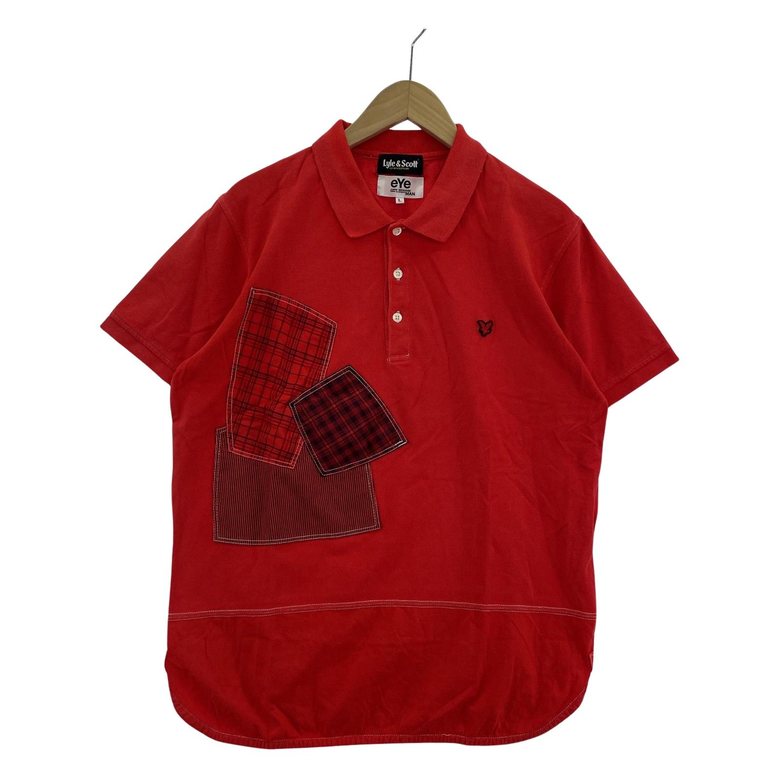 eYe COMME des GARCONS JUNYA WATANABE MAN ポロシャツ レッド L WI-T9 