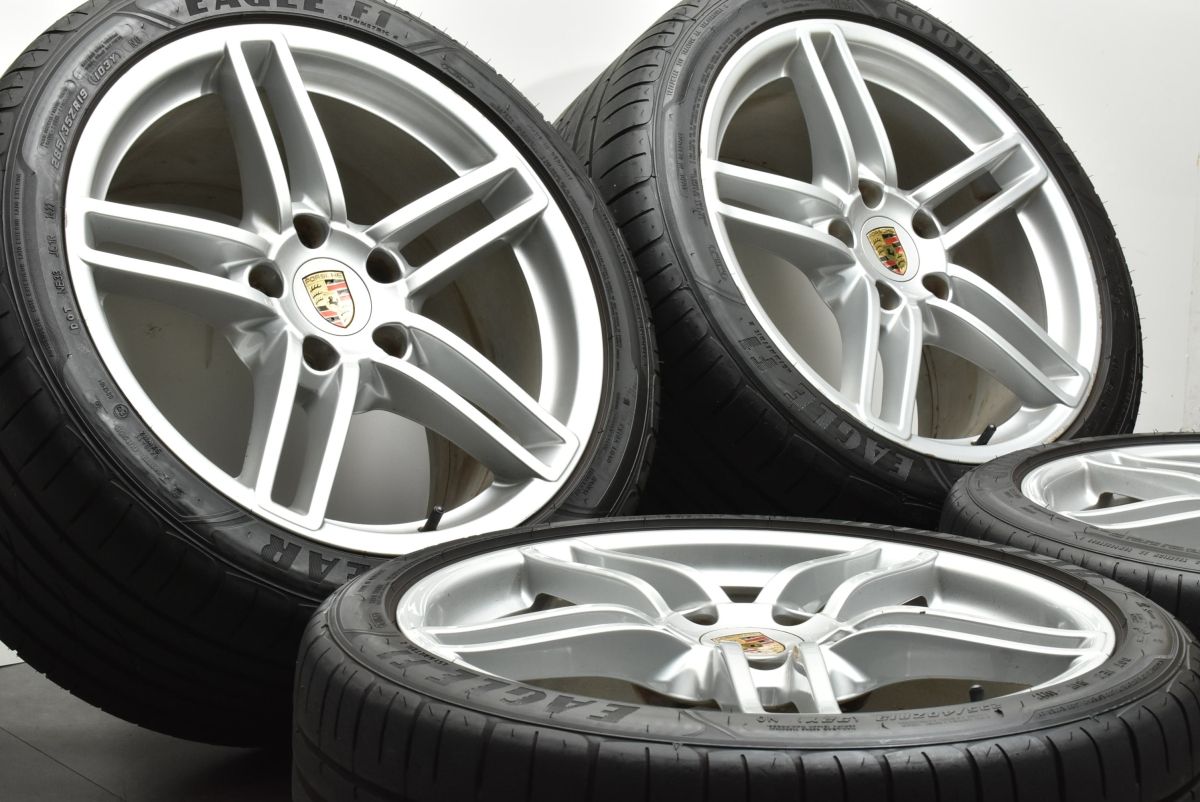 バリ溝 N0 承認】ポルシェ 991 911 カレラ4 純正 19in 8.5J +54 11J +