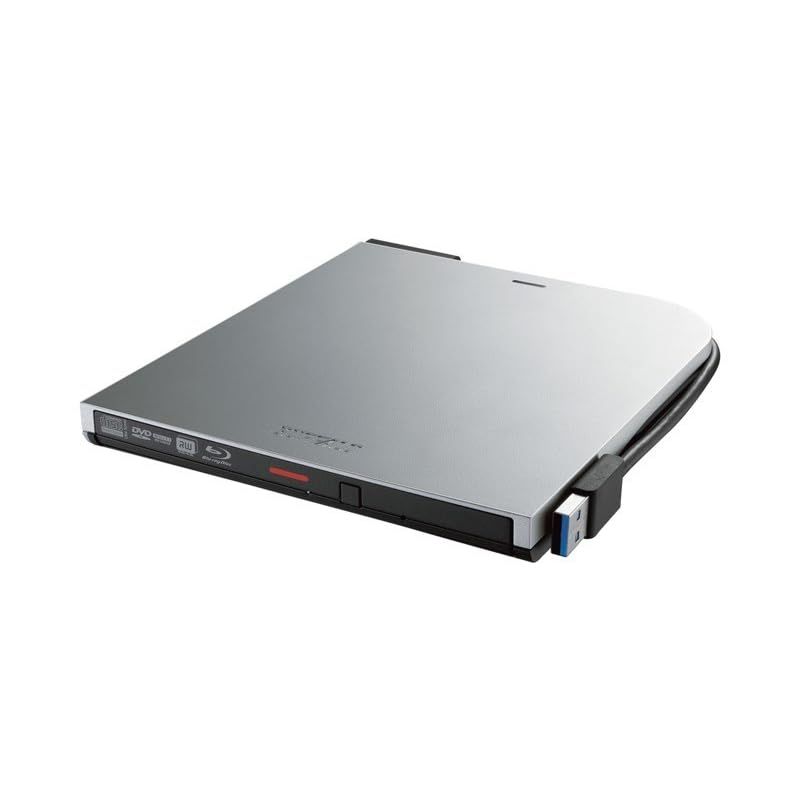 バッファロー BRXL-PTV6U3-SVB シルバー USB3.2 Gen1 対応 ポータブルBD 書込ソフ