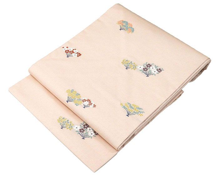 名古屋帯 新品 仕立て上がり 西陣 京都イシハラ謹製 花扇 九寸名古屋帯 日本製 仕立済み h3129