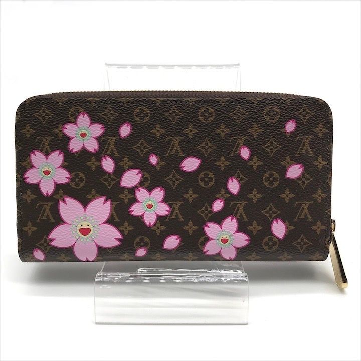 新品未使用 LOUIS VUITTON ルイヴィトン 村上隆 コラボ モノグラム チェリーブロッサム 桜 ジッピーウォレット 長財布 m14208 w300_l9M.jpg