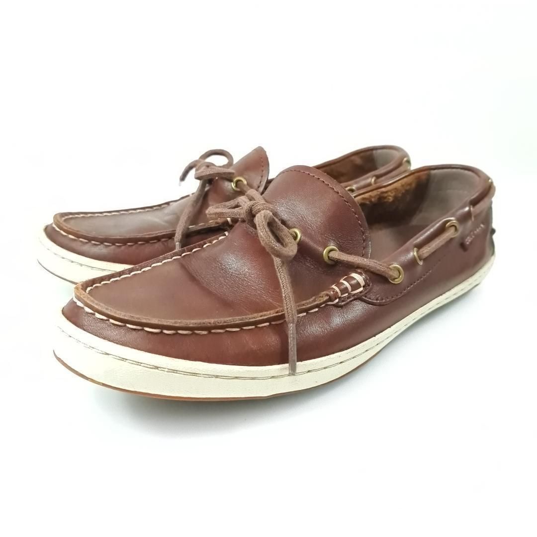 Stock No ダークブラウン レザーモカシンデッキシューズ 日本製 モカシン・デッキシューズ | improxy.com