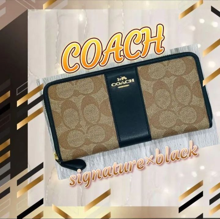 新発売の ✳️Sale✳️COACH コーチ 財布✳️スモーク ブラック ad