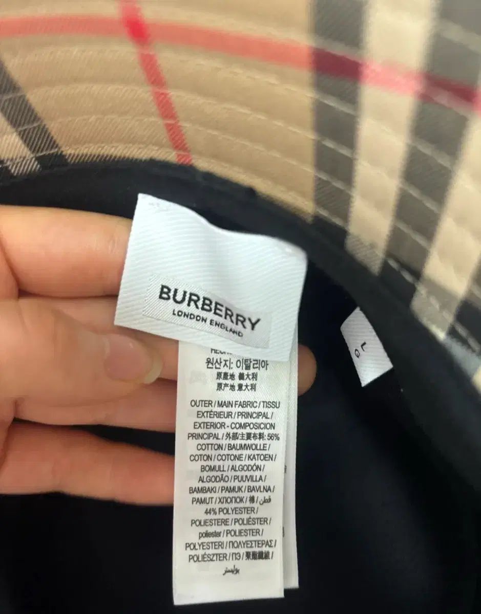 バーバリー チェック バケットハット L