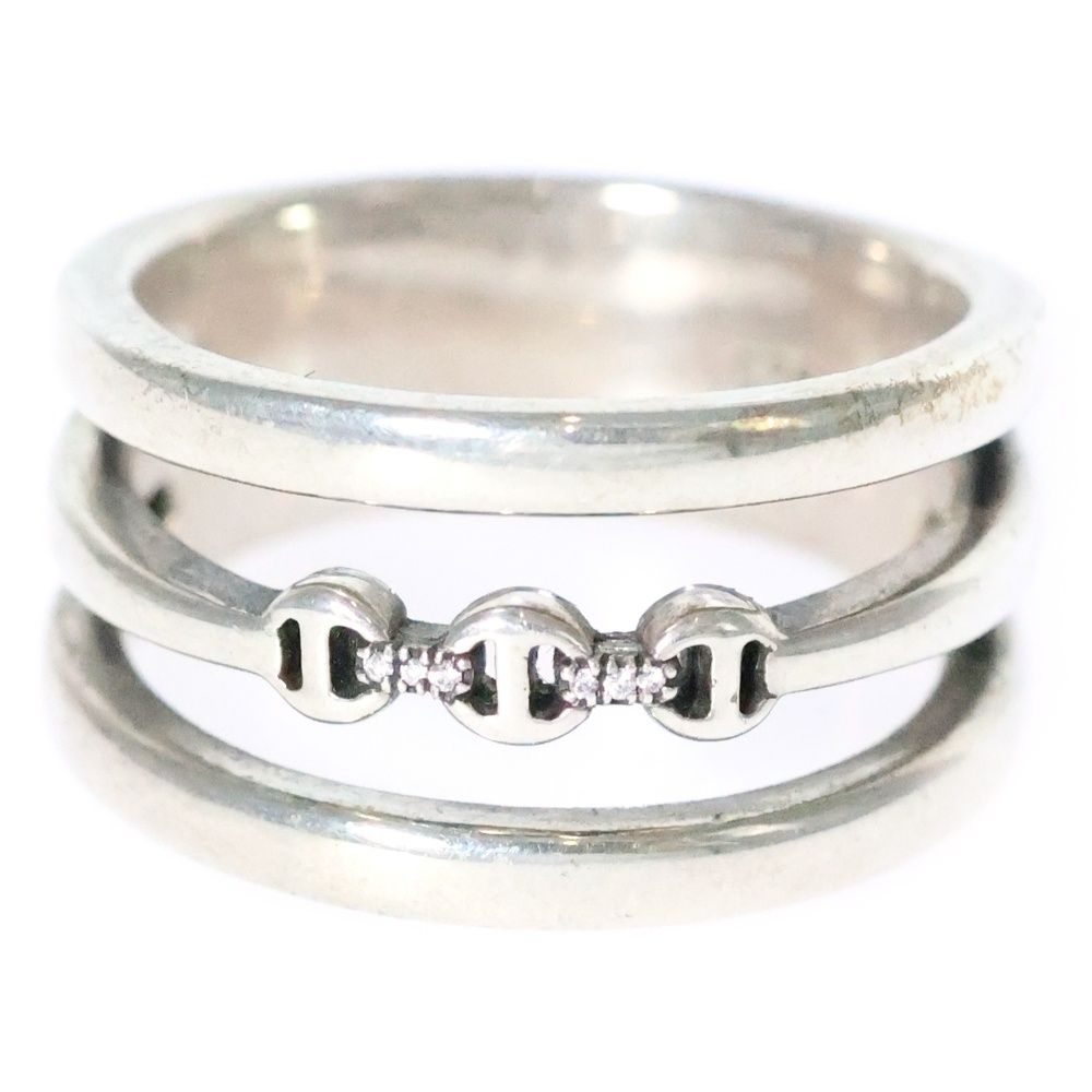 三連シルバーリング