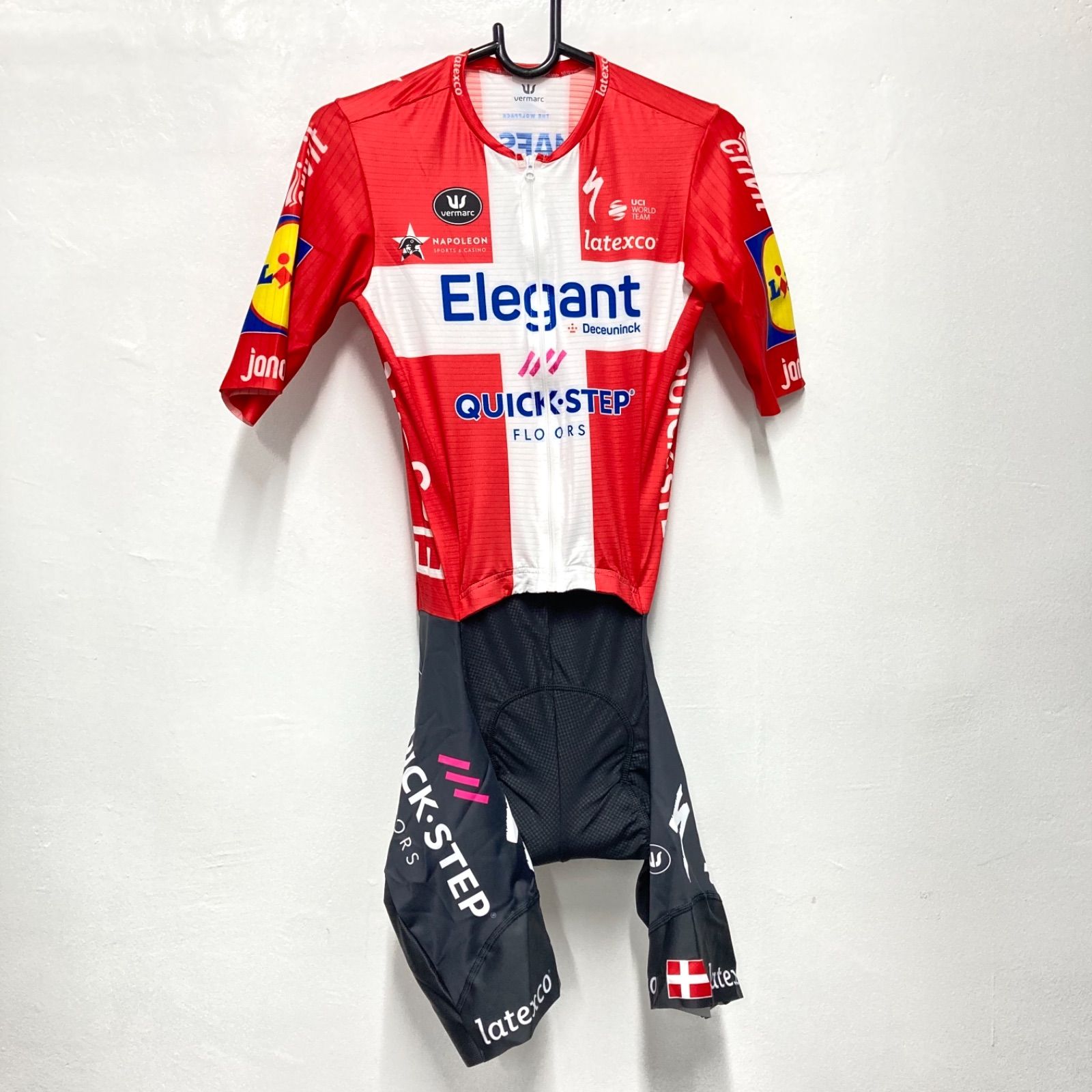 支給品　ロードスーツ　Deceuninck Quick Stepクイックステップ 支給品 ロードスーツ Deceuninck Quick Stepクイックステップ