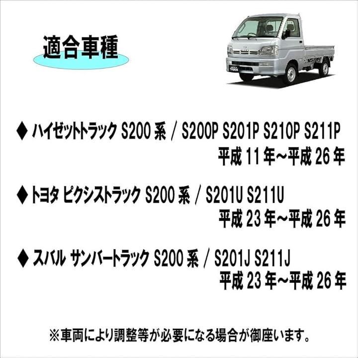 Monica James 2インチ リフトアップ S200系 ダイハツ ハイゼット トヨタ ピクシストラック スバル サンバートラック 適合 S200P S201P S210P S211P S201U S211U S201J S211J 車高 調整