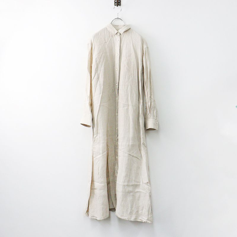 新品 Plage リネン フレア ワンピース 38 プラージュ Plage Linen Flared ワンピース 38/カーキ リネン