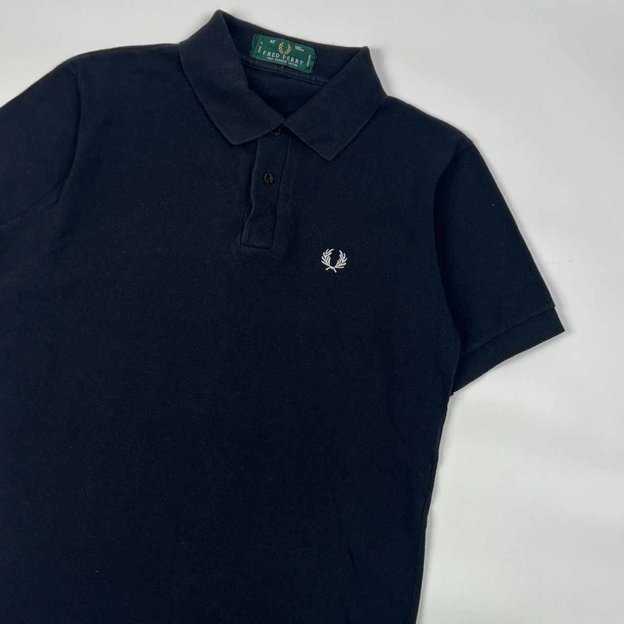 90s 英国製 FRED PERRY フレッドペリー ワンポイント 鹿の子