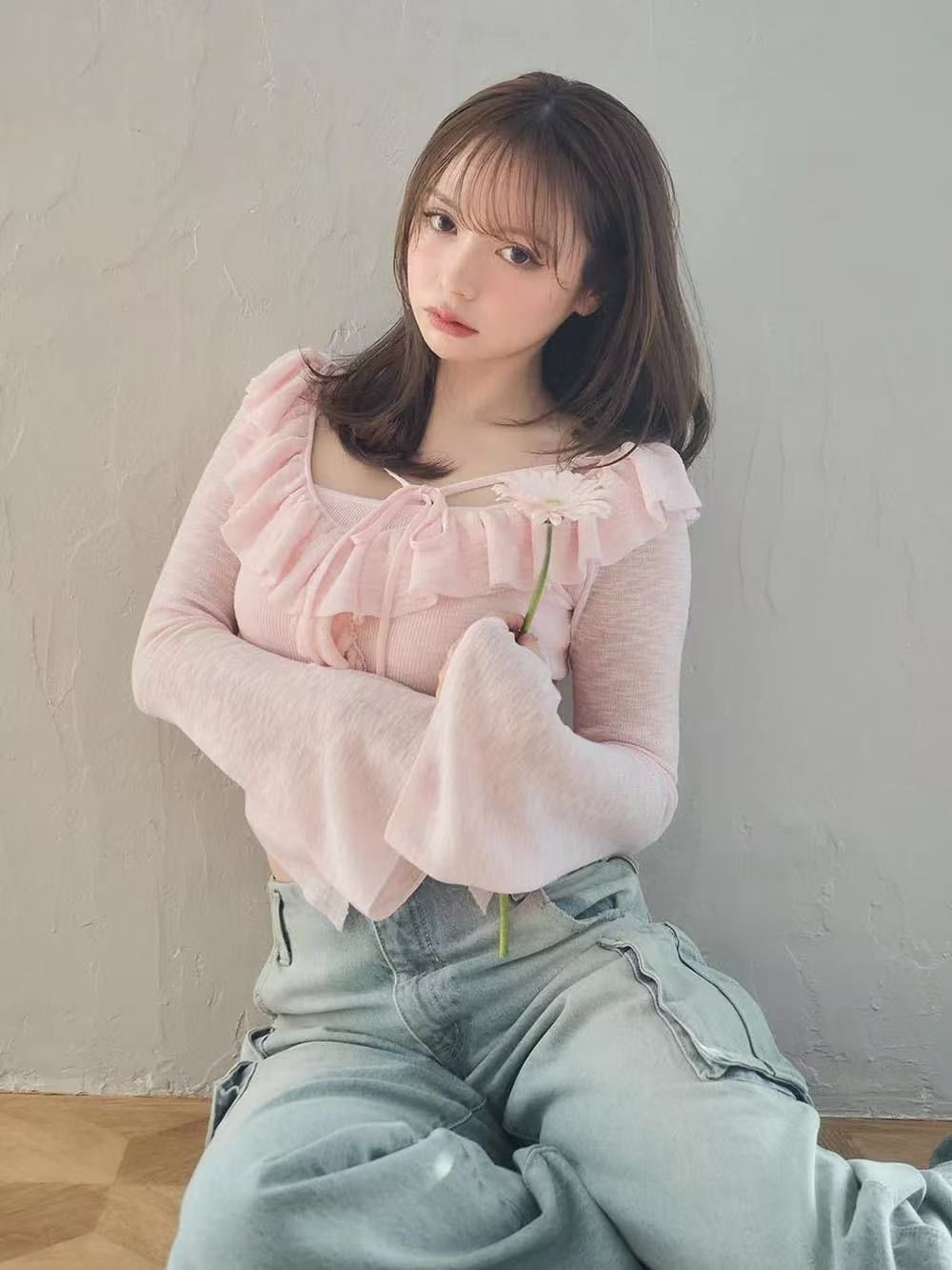 ベージュ ピンク