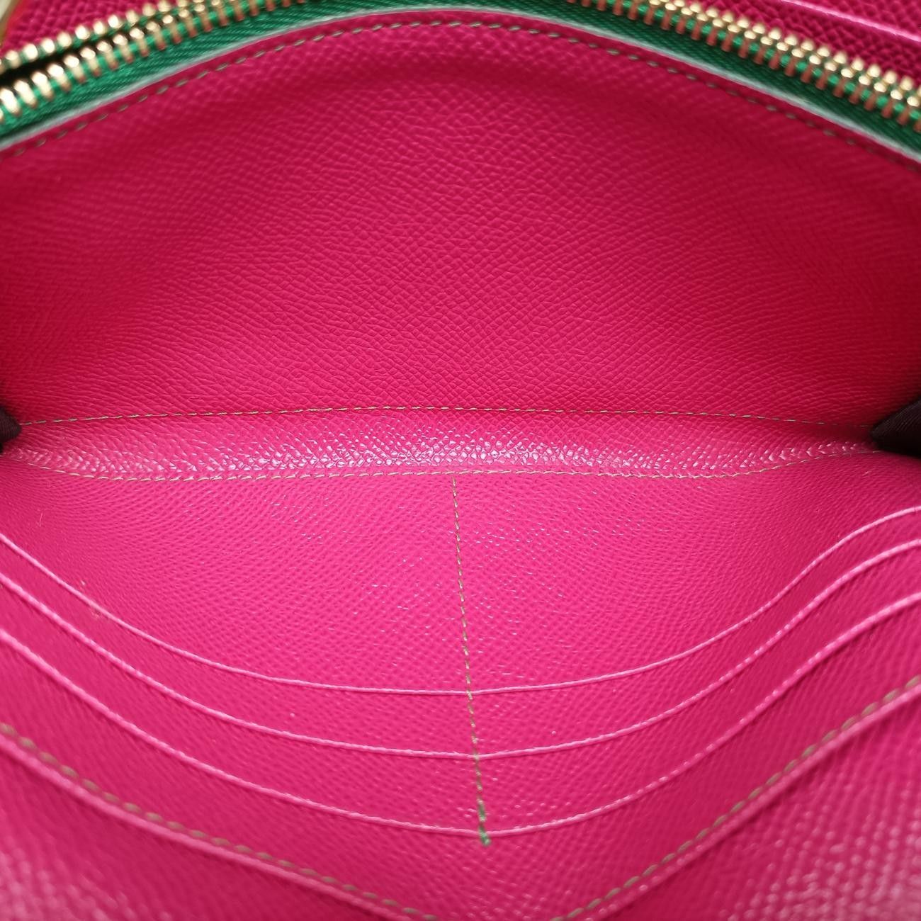 Gabbanaシシリーグリーン×ピンクレザー