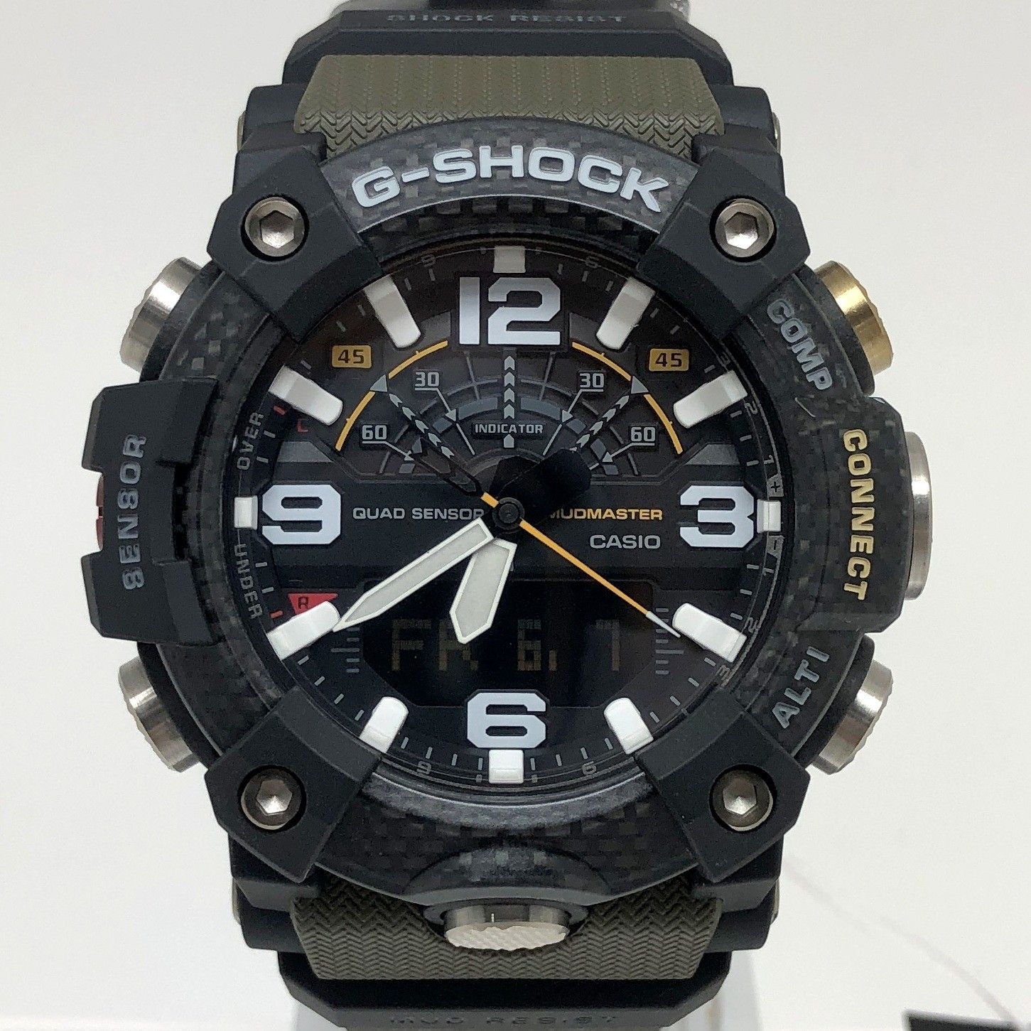 美品ジーショックGG-B100-1A3JF MUDMASTER 中古品 カシオ Gショック G-SHOCK MASTER OF G MUDMASTER GWG-B1000