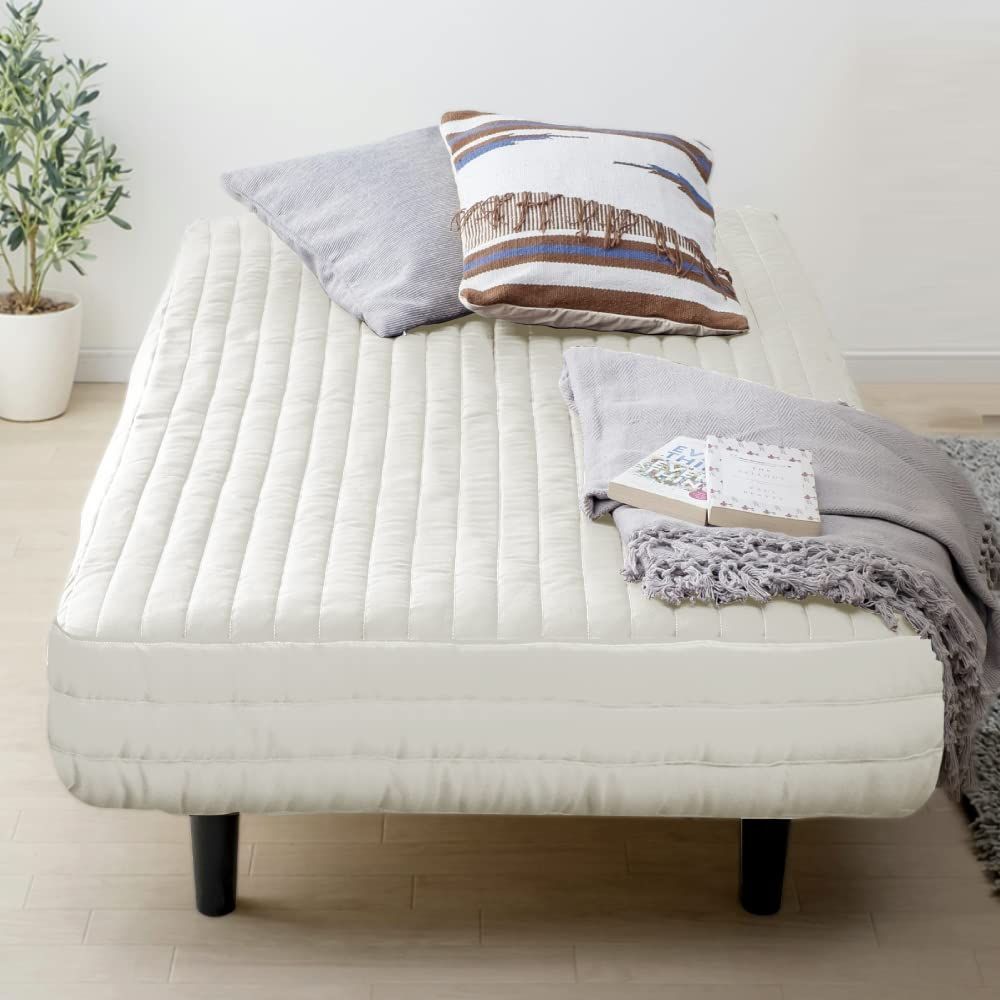 脚付きマットレス ポケットコイル セミダブル すのこベッド コイル数