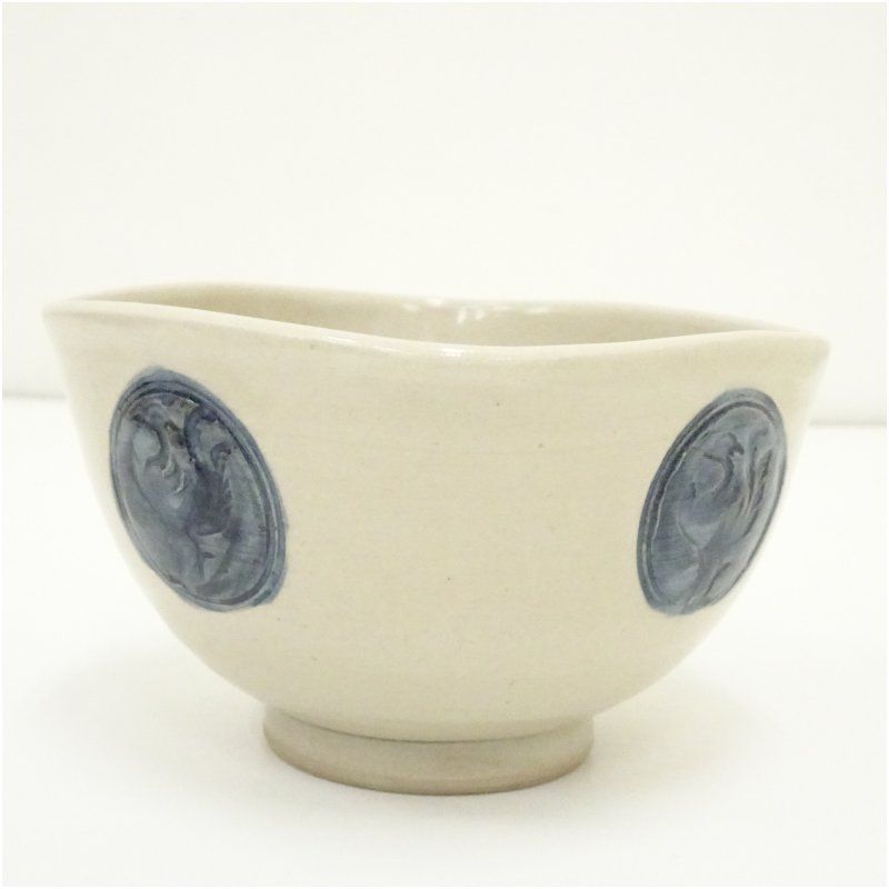 聚楽窯 川原林貞一郎 簣山 造 鳳凰文四方茶碗 共箱 茶道 抹茶 おしゃれ 抹茶茶碗 抹茶碗 和食器 レトロ 茶器 骨董 茶わん 茶会 茶の湯 IMPECCABLEHEALTHCARESERVICES_COM