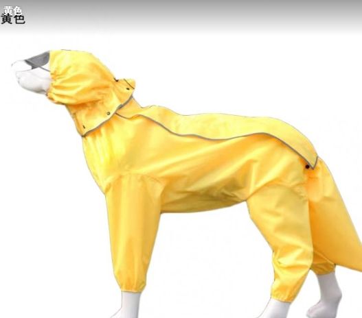 犬用レインコート無地 完全防水 防雪 防塵 防風 おしゃれ 着せやすい小型犬 中型犬 大型犬 フルカバー リード通し フード付き 耐久性 通気