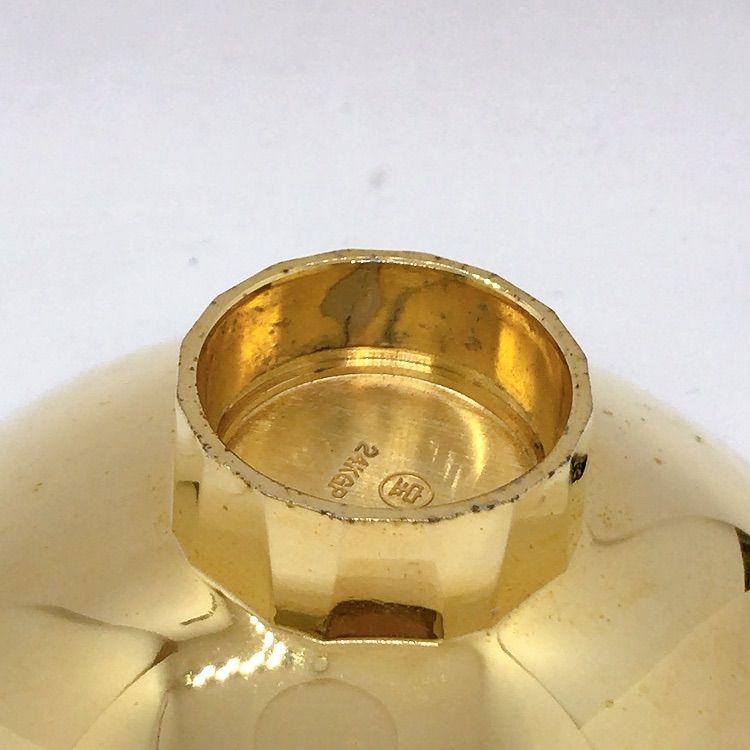 盃 金盃 菊の御紋 金メッキ 24KGP 宝刻印 箱なし - メルカリ