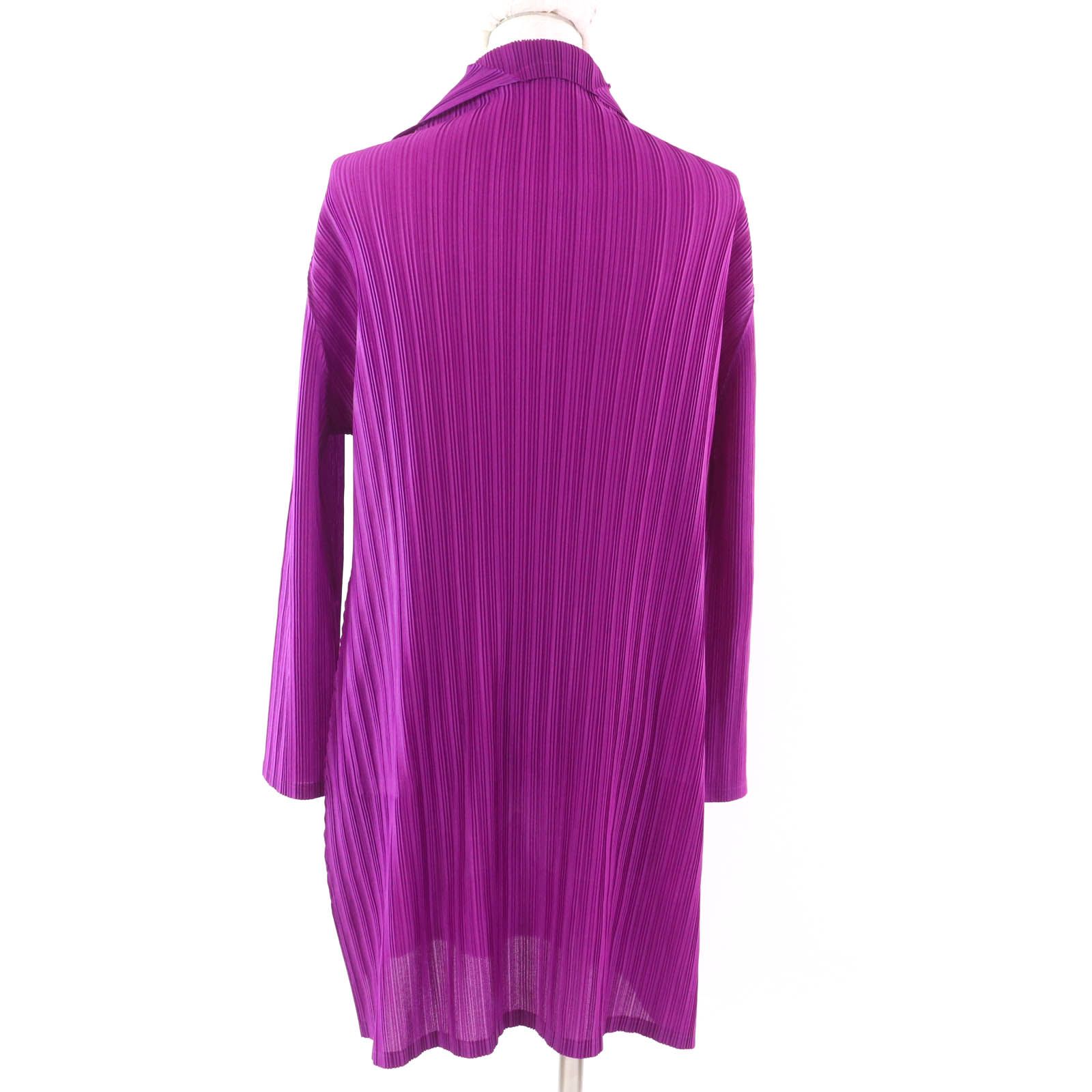 極美品　プリーツプリーズ　イッセイミヤケ　長袖　タートルネック　トップス　青 PLEATS PLEASE ISSEY MIYAKE - 【美品】 PLEATS PLEASE ISSEY
