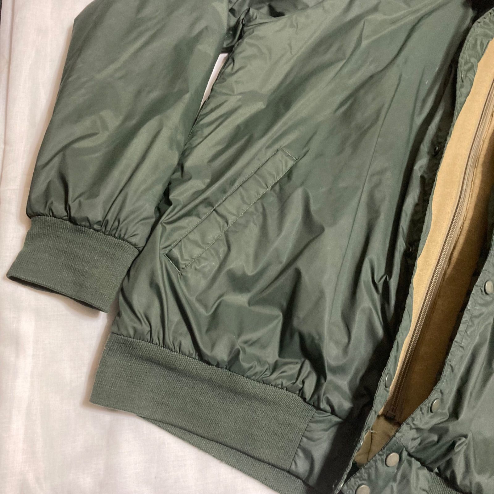 STUSSY ステューシー OLD 中綿ジャケット グリーン XL STUSSY ステューシー ジップアップ ワーク ジャケット グリーン