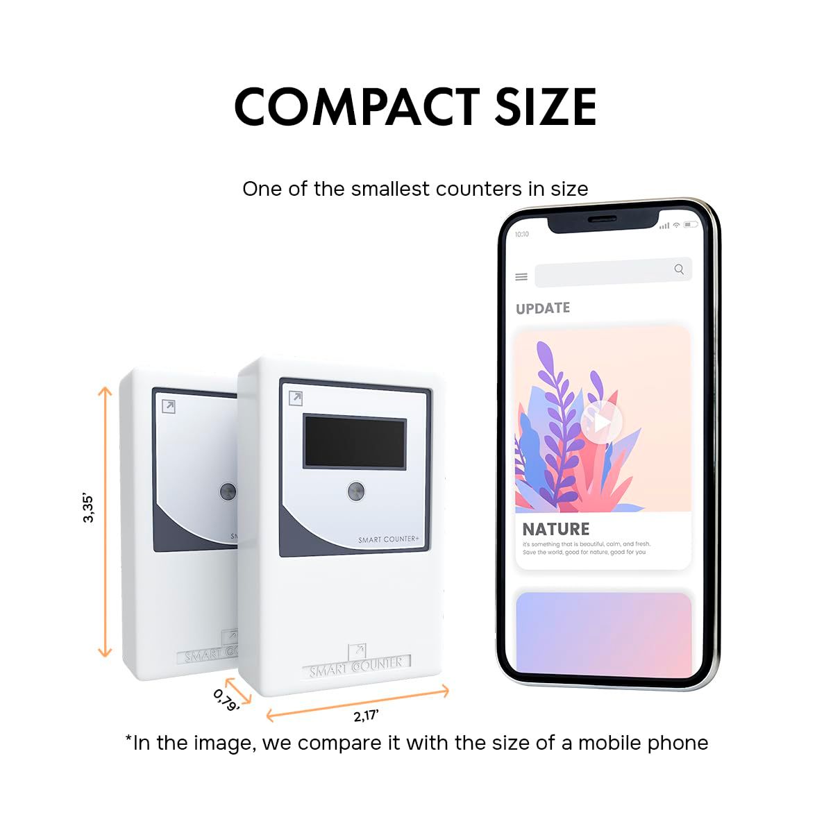 赤外線ワイヤレスビジターカウンター 自動的に人数をカウントし 受信したデータを小さなディスプレイに表示します パトロンカウンターは不正なリセットから保護されています SMART COUNTER PLUS セキュリティチェックポイント WWW_SKLAD-KIRPICHA_RU