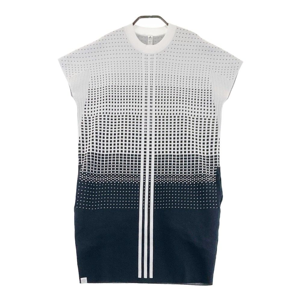 サイズ：M ADIDAS GOLF アディダスゴルフ HB3571 半袖 ニットワンピース 総柄 ホワイト系 [240101337343] ゴルフウェア レディース ストスト