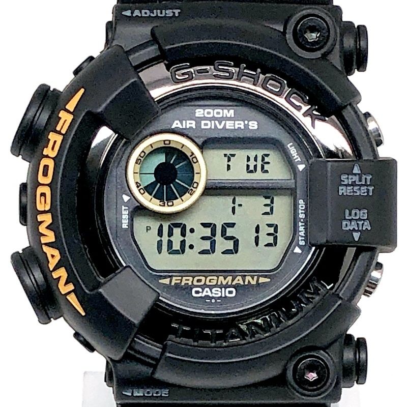 【美品】 カシオ Gショック FROGMAN メンインブラック DW-8200Z カシオ G-SHOCK 初代メン・イン・ブラック フロッグマン DW-8200Z-1T