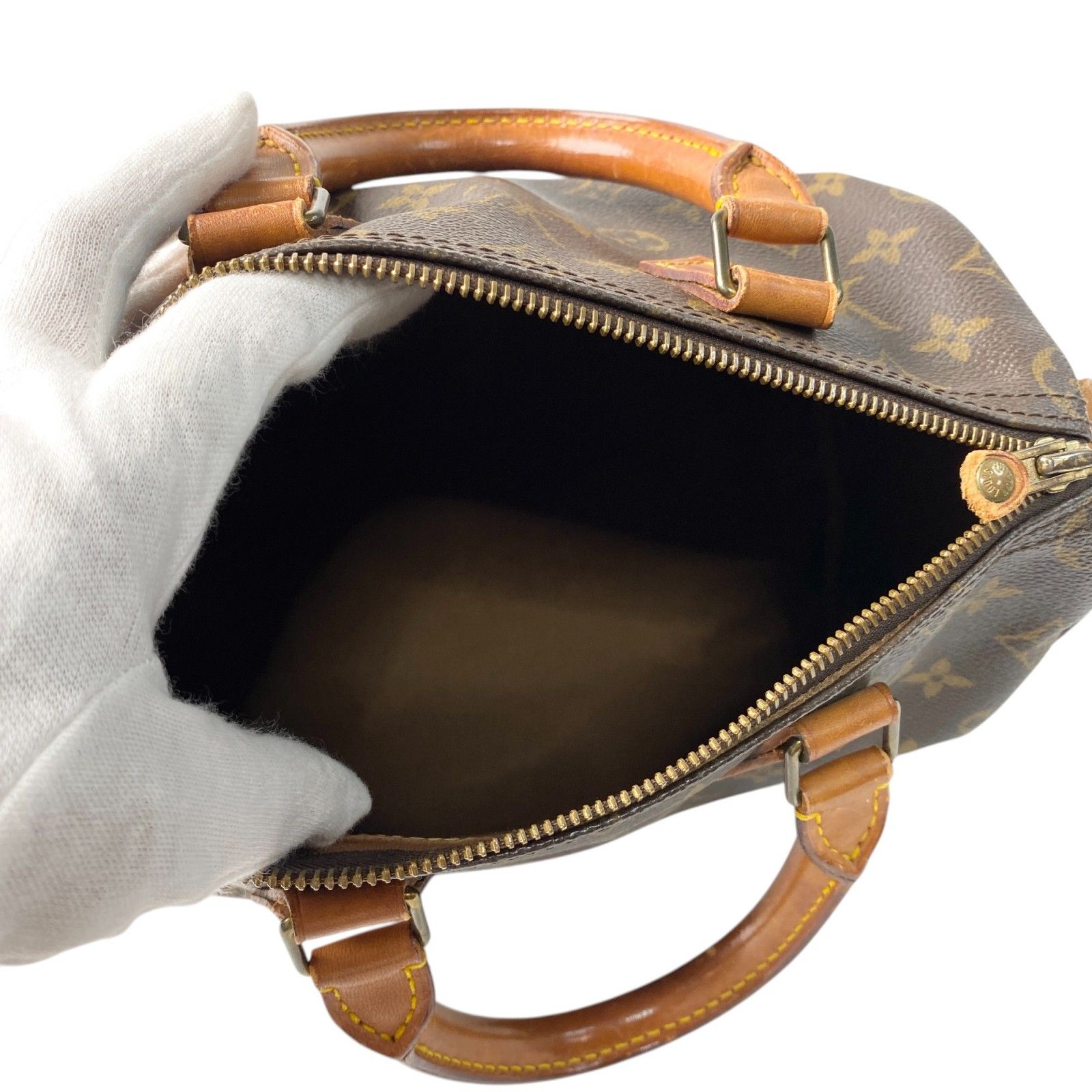 ルイヴィトン モノグラム スピーディ25 ハンドバッグ ミニボストン 鑑定済み ルイ ヴィトン LOUIS VUITTON レディース モノグラム スピーディ