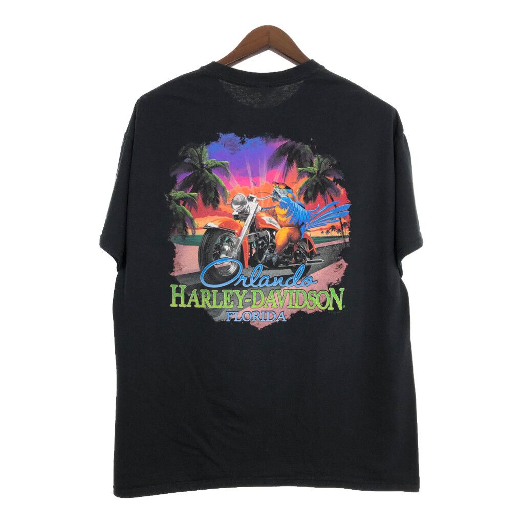 古着 ハーレーダビッドソン Harley-Davidson モーターサイクル バイクTシャツ USA製 メンズS相当 /eaa560367 古着 ハーレーダビッドソン Harley-Davidson ドクロ柄 スカル柄