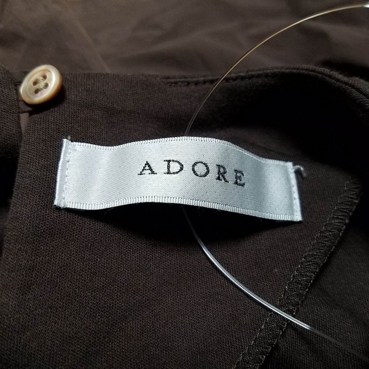 ADORE(アドーア) 七分袖カットソー サイズ38 M レディース - ダーク ...