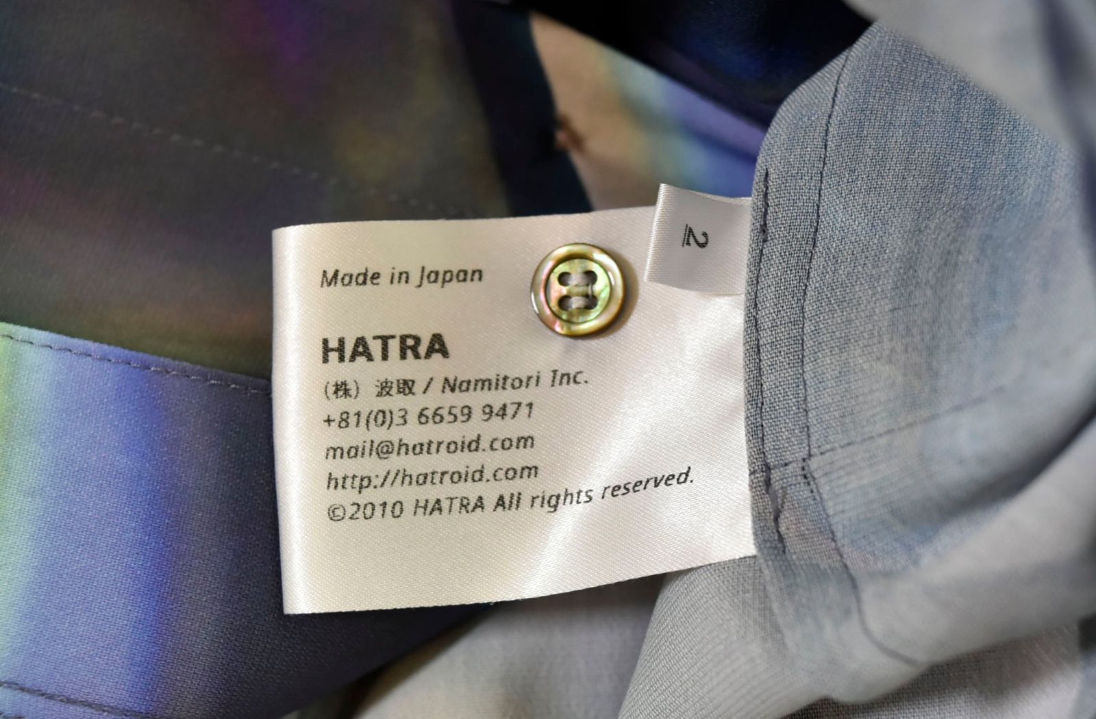 ハトラ HATRA 23ss ALIAS FLOW SHIRT エイリアス フローシャツ 2 長袖 