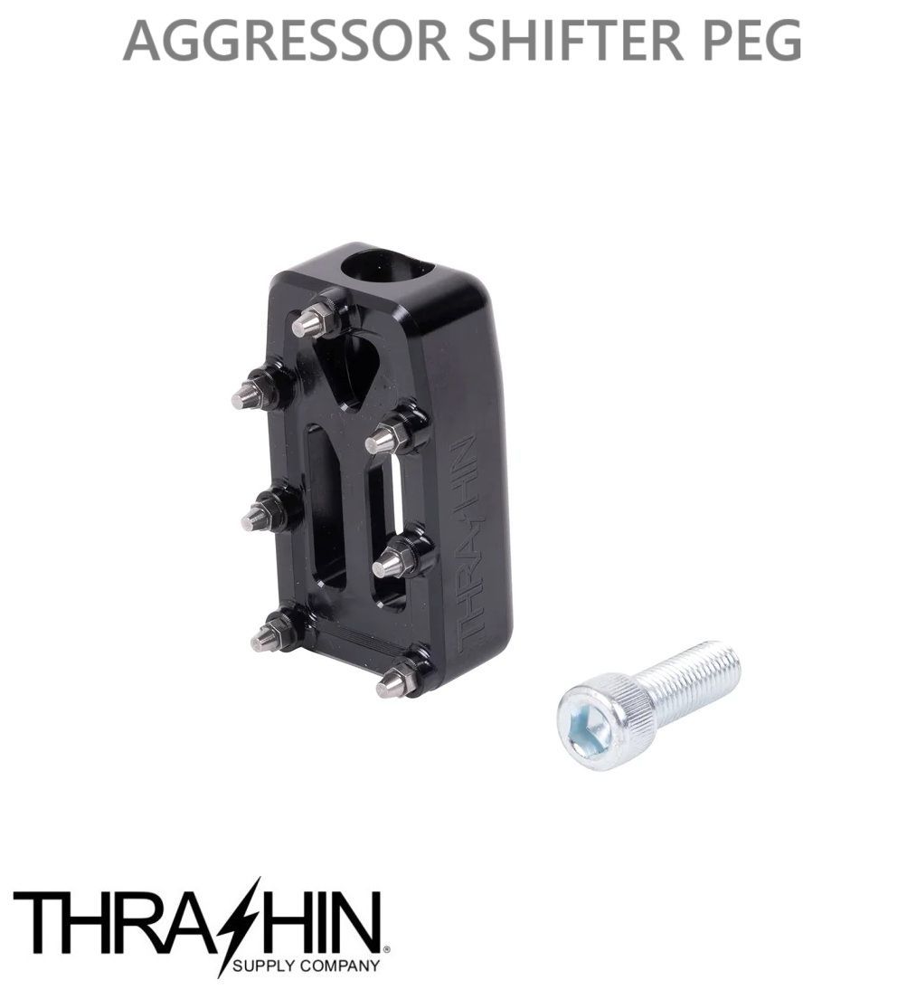 THRASHIN SUPPLY AGGRESSOR シフターペグ ブラック TSC-2101-1 1603-0422 ハーレー