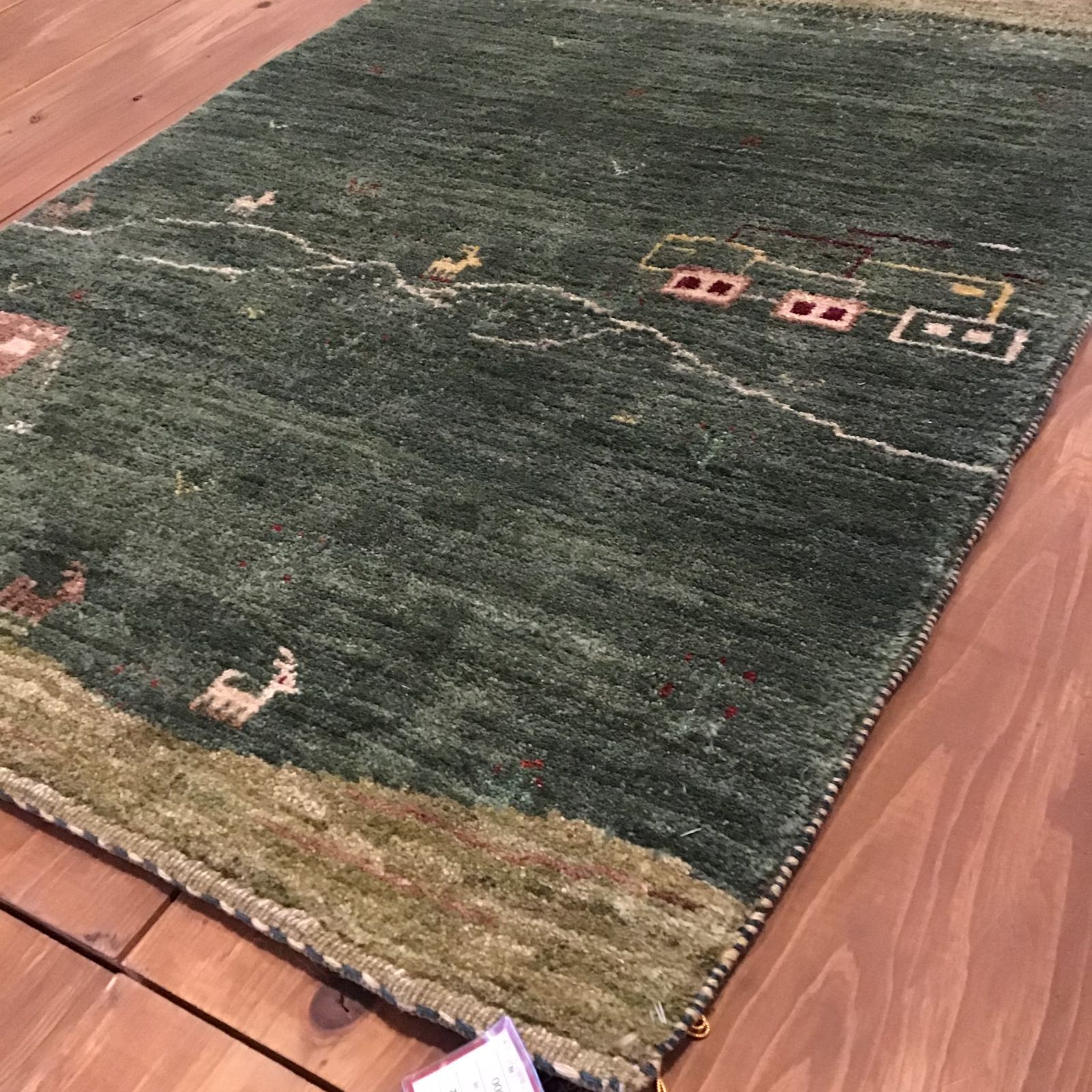 202×140cm アフガニスタン手織りギャッベ 202×140cm アフガニスタン手織りギャッベ ギャッベ 手織り絨毯 W＝830